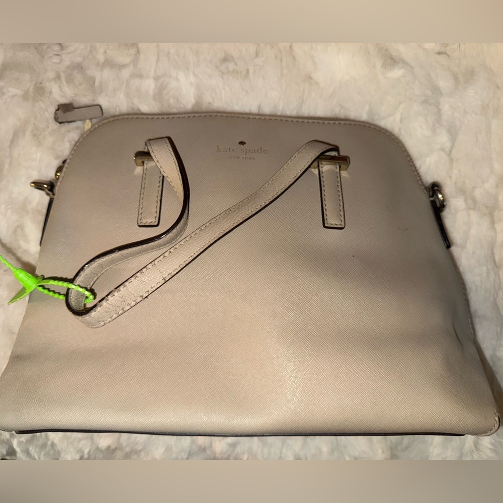 Kate Spade Tan Crossbody Bag with Structured Design